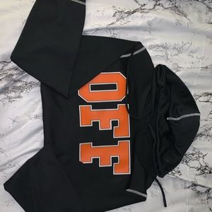 Off white mens black hoodie